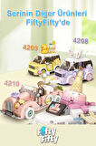 LOZ Mini Block Serisi/  Pembe Araba -LZ4210 (290 Parça) Oyuncak Yapım Seti