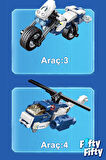 Qman Keeppley 6 in 1 Phantom Cop -6 Farklı Araç İçerir- Oyuncak Yapım Seti-41104
