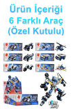 Qman Keeppley 6 in 1 Phantom Cop -6 Farklı Araç İçerir- Oyuncak Yapım Seti-41104
