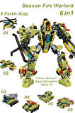 Qman Keeppley 6 In 1 Beacon Fire Warlord -6 Farklı Araç Içerir- Oyuncak Yapım Seti1108