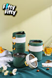 Vagonlife Lunch Box 3 Katlı Büyük Boy 1800 ML  Ofis-Okul İçin Yeni Nesil Sefer Tası-FFLBOX3KAT1800ML