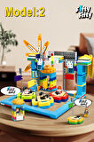 Vagonlife Jaki Maker Pop 3 in 1  Lunapark -3 Farklı Model İçerir- (1107 Parça) Oyuncak Yapım Seti