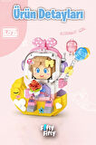 LOZ Micro Block Serisi Pembe Astronot 410 Parça Oyuncak Yapım Seti FFLZ-8828
