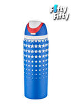 Vagonlife 600 ML Tek Kapak Çift Kullanım Pipetli/Pipetsiz Taşıma Kulplu Çelik Termos -FFVGN044ML600Desenli