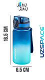 Uzspace 350 ML Pipetsiz Çift Renk Softtouch Tritan Çocuk Su Matarası -FFCOL350MLUZS