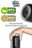 Uzspace 350 ML Pipetsiz Çift Renk Softtouch Tritan Çocuk Su Matarası -FFCOL350MLUZS