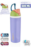Vagonlife 600 ML Tek Kapak Çift Kullanım Pipetli/Pipetsiz Taşıma Kulplu Çelik Termos -FFVGN0443R600ML