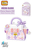 Loz Micro Block Sweet Bag Serisi  Mor Çanta 350 Parça Oyuncak Yapım Seti FFLZ-8846