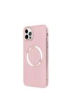 iPhone 12 Pro Magsafe Mat Pembe Kablosuz Şarj Kılıfı