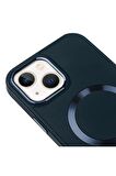 iPhone 13 Magsafe Mat Lila Kablosuz Şarj Kılıfı