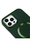 iPhone 13 Pro Max Magsafe Mat Lila Kablosuz Şarj Kılıfı
