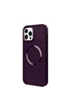 iPhone 14 Pro Max Magsafe Mat Lacivert Kablosuz Şarj Kılıfı