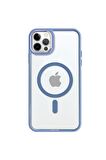 iPhone 12 Pro Max Lüks Magsafe Kablosuz Şarj Mıknatıslı Lila Renkli Kılıf