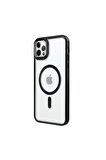 iPhone 12 Pro Lüks Magsafe Kablosuz Şarj Mıknatıslı Mavi Renkli Kılıf