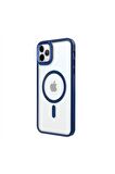 iPhone 11 Pro Lüks Magsafe Kablosuz Şarj Mıknatıslı Pembe Renkli Kılıf