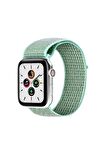 Watch Tüm Modeller Uyumlu Cırt Cırtlı Ayarlanabilir Bez Şeker Pembe Kordon 38 40 41 mm