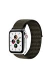 Watch Tüm Modeller Uyumlu Cırt Cırtlı Ayarlanabilir Bez Şeker Pembe Kordon 38 40 41 mm