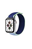 Watch Tüm Modeller Uyumlu Cırt Cırtlı Ayarlanabilir Bez Şeker Pembe Kordon 38 40 41 mm