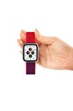 Watch Tüm Modeller Uyumlu Cırt Cırtlı Ayarlanabilir Bez Şeker Pembe Kordon 38 40 41 mm