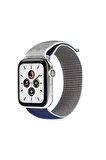 Watch Tüm Modeller Uyumlu Cırt Cırtlı Ayarlanabilir Bez Şeker Pembe Kordon 38 40 41 mm