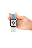 Watch Tüm Modeller Uyumlu Cırt Cırtlı Ayarlanabilir Bez Şeker Pembe Kordon 38 40 41 mm