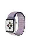 Watch Tüm Modeller Uyumlu Cırt Cırtlı Ayarlanabilir Bez Siyah Noktalı Kordon 42 44 45 49 mm