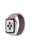Watch Tüm Modeller Uyumlu Cırt Cırtlı Ayarlanabilir Bez Siyah Noktalı Kordon 42 44 45 49 mm