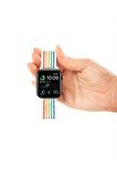 Watch Tüm Modeller Uyumlu Cırt Cırtlı Ayarlanabilir Bez Siyah Noktalı Kordon 42 44 45 49 mm
