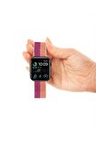 Watch Tüm Modeller Uyumlu Cırt Cırtlı Ayarlanabilir Bez Siyah Noktalı Kordon 42 44 45 49 mm