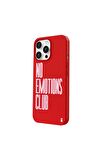 iPhone 13 Pro Max Silikon Urban Grafiti Yazılı Tarz Style Kırmızı Renkli Telefon Kılıfı
