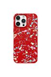 iPhone 13 Pro Max Silikon Urban Grafiti Yazılı Tarz Style Kırmızı Renkli Telefon Kılıfı