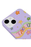 iPhone 14 Silikon Özel Tasarım Nazar Evil Eyes Üçgen Gözler Yeşil Renkli Telefon Kılıfı