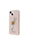 iPhone 14 Silikon Özel Tasarım Nazar Evil Eyes Üçgen Gözler Yeşil Renkli Telefon Kılıfı