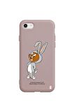 iPhone SE 2020-7-8 Silikon Özel Tasarım Nazar Evil Eyes Üçgen Gözler Yeşil Renkli Telefon Kılıfı