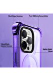 iPhone 11 Magsafe Kablosuz Şarj Özellikli Mıknatıslı Transparan Şeffaf Siyah Renkli Kılıf