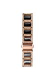 Watch Taşlı Metal Saat Kordonu 38 40 41mm Uyumlu Paslanmaz Çelik Siyah Rose