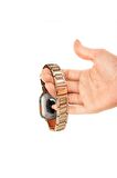 Watch Taşlı Metal Saat Kordonu 42 44 45 49mm Uyumlu Paslanmaz Çelik Altın Gold