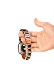 Watch Taşlı Metal Saat Kordonu 42 44 45 49mm Uyumlu Paslanmaz Çelik Siyah Rose
