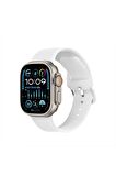 Watch Çizgili Silikon 38 40 41mm Uyumlu 7 Kademeli Sade Saat Kordonu Beyaz