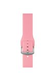 Watch Çizgili Silikon 42 44 45 49mm Uyumlu 7 Kademeli Sade Saat Kordonu Pembe Renkli