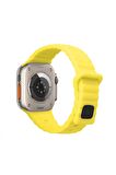 Watch Baklalı Silikon 10 Kademe Ayarlı 38 40 41mm Uyumlu Saat Kordonu Beyaz Renkli
