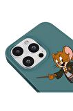 iPhone 15 Pro Silikon Özel Tasarım Kaplan Çizgisi Desenli Sarı Renkli Telefon Kılıfı