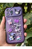 iPhone 13 Pro Özel Üretim 3 Boyutlu Kuromi Tasarımlı Silikon Telefon Kılıfı