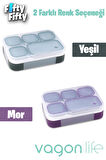 Vagonlife Lunch Box 1000 ML (Sızdırmaz,Karışmaz 5 Hazneli) Yeni Nesil Sefer Tası -FFLBOX40097