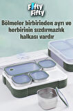 Vagonlife Lunch Box 1000 ML (Sızdırmaz,Karışmaz 5 Hazneli) Yeni Nesil Sefer Tası -FFLBOX40097