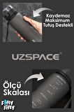 Uzspace 500 ML Kaydırmaz Maksimum Tutuş Destekli Tritan Su Matarası -FFUZ1215