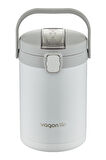 Vagonlife Çelik Yemek Termosu Isı Yalıtımlı 3 Kaseli 2.1LT Sızdırmaz Vakumlu Kap Taşıma Kulplu -FF10089