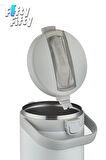 Vagonlife Çelik Yemek Termosu Isı Yalıtımlı 3 Kaseli 2.1LT Sızdırmaz Vakumlu Kap Taşıma Kulplu -FF10089