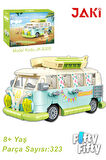 Jaki Maker Pop  Tatil Otobüsü -jk8305(323 Parça) Oyuncak Yapım Seti