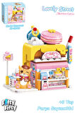 KEEPPLEY Lovely Street/Sevimli Sokak Serisi Pasta Dükkanı (364 Parça) Oyuncak Yapım Seti FFK-28006